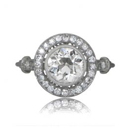 European Cut Diamond Ring