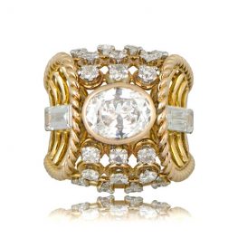 French Gold Diamond Ring