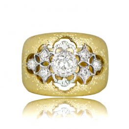 Ornate Buccellati Engagement Ring