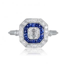 Mississipi Sapphire Ring Platinum
