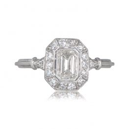 Emerald Cut Diamond and Platinum Ring - Berkshire Ring