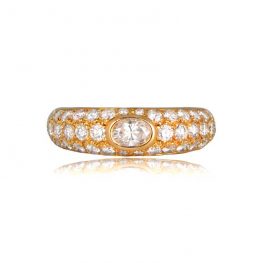 Signed Cartier French Vintage Engagement Ring