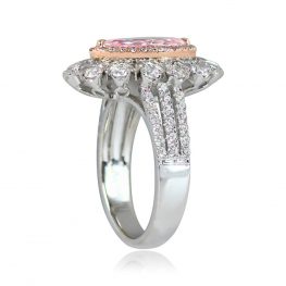 Fancy Pink Diamond White Gold Ring - Scandia Ring 12070 TSV