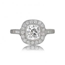 Cushion Cut Diamond and Halo Ring Rundell Ring TV