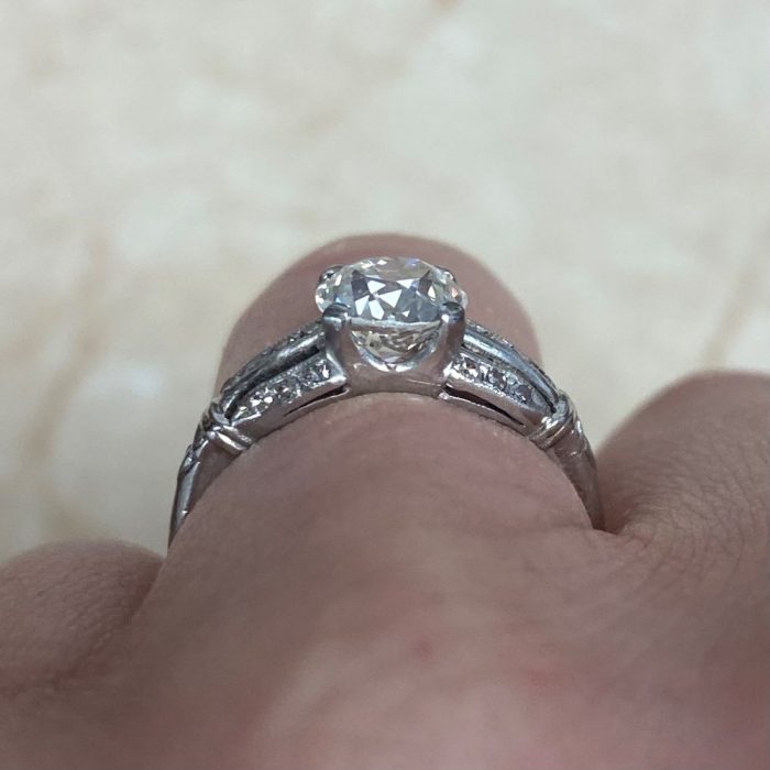 Art Deco Era Diamond Engagement Ring 12327 F4