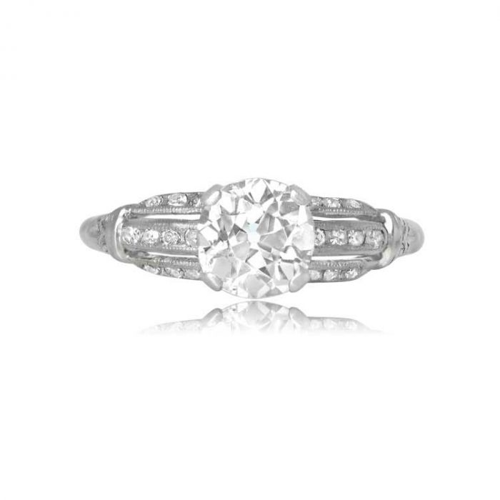 1.11ct Diamond Art Deco Ring Rankwell Ring