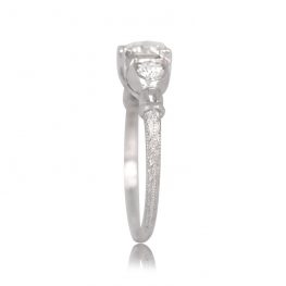 Handcrafted Platinum and Diamond Engagement Ring - Brent Ring