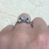 Platinum Bezel Set Diamond Engagement Ring 12396 F4
