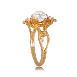 Victorian vintage 1.23-carat yellow gold engagement ring 1880 TSV 12529