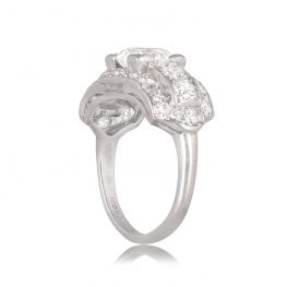 Mid-Century 1.06-carat old European diamond vintage engagement ring Evanston TSV 12700