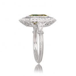 TSV 12791 Peridot Halo Ring