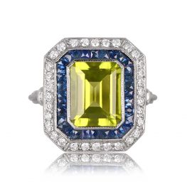 Main 12791 Peridot Halo Ring