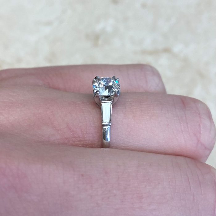 Vintage Diamond Ring Side View Elm Park Ring F