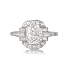 Cushion Cut Diamond and Halo Ring Doylestown Ring
