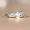 0.83ct Old European Cut Diamond Ring - Groton Ring