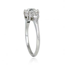 1.10ct Antique Cushion Cut Engagement Ring - Lowville Ring 13013 TVS