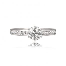 Classic 0.62ct Tiffany Diamond Engagement Ring 13064 TV