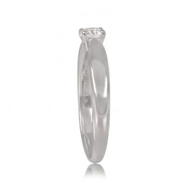 Estate 0.22ct Diamond Tiffany Ring Top Side View