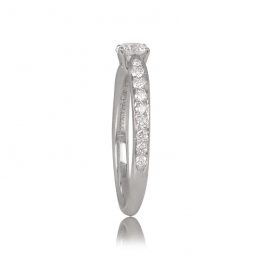 Round Brilliant Cut Diamond Ring Side View Tiffany Ring 13070