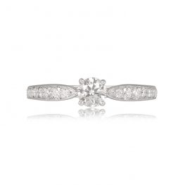 0.23ct Diamond Solitaire Ring Tiffany Ring 13070