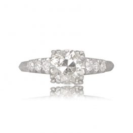 1.28 Carats old European Cut Diamond Ring Fairhope Ring