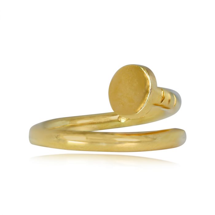 18k Yellow Gold Nail Ring Cipullo Ring Top View