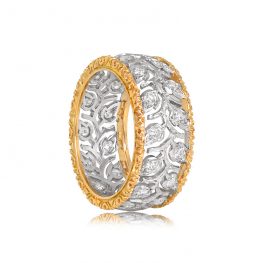 Buccellati Leaf Diamond Band 13256