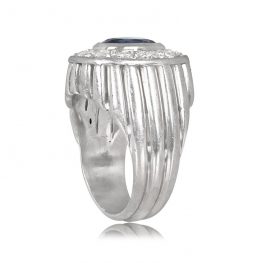 Platinum Sapphire and Diamond Engagement Ring - Ellington Ring