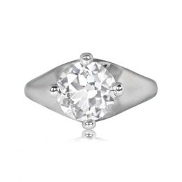 Bulgari 2.23ct Round Brilliant Diamond Ring - Bulgari Platinum and Diamond Ring 13309 TV
