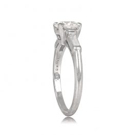 1.05ct Old European Diamond and Platinum Ring - Chicago Ring