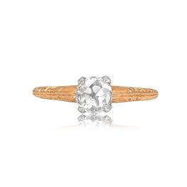 Platinum on 14k Yellow Gold Ring - Hayne Ring