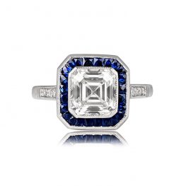 2.07ct Asscher-Cut Diamond ring Bowery Ring