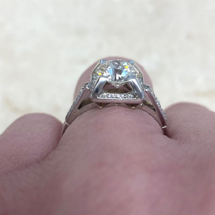 Vintage Old European Cut Diamond Engagement Ring 13445 F5