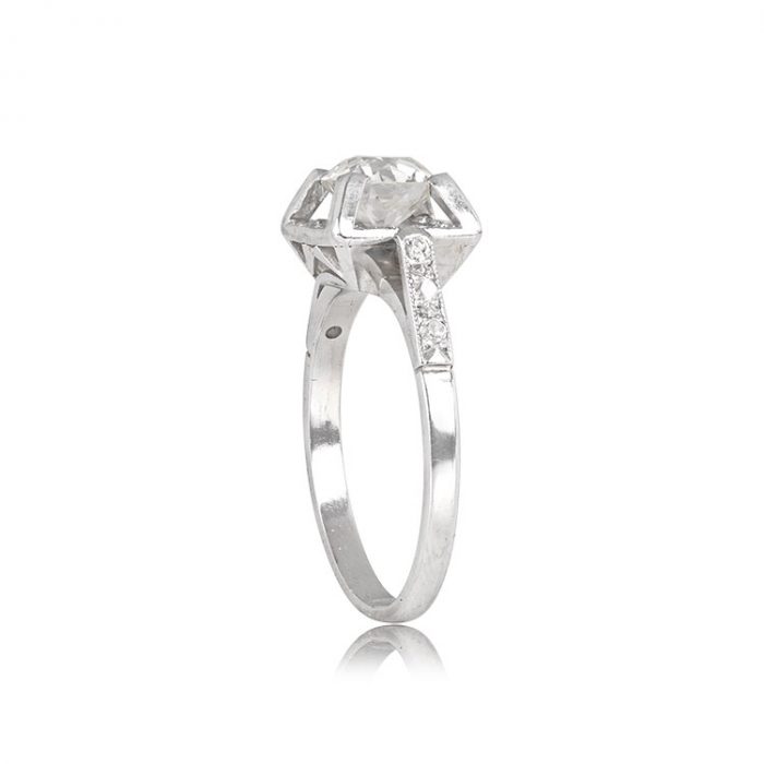 White Gold and Diamond Engagement Ring - Metz Ring