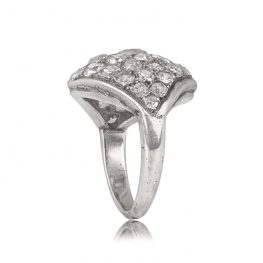 Antique Victorian Dome Shape Mounting Ring - Rideau Ring