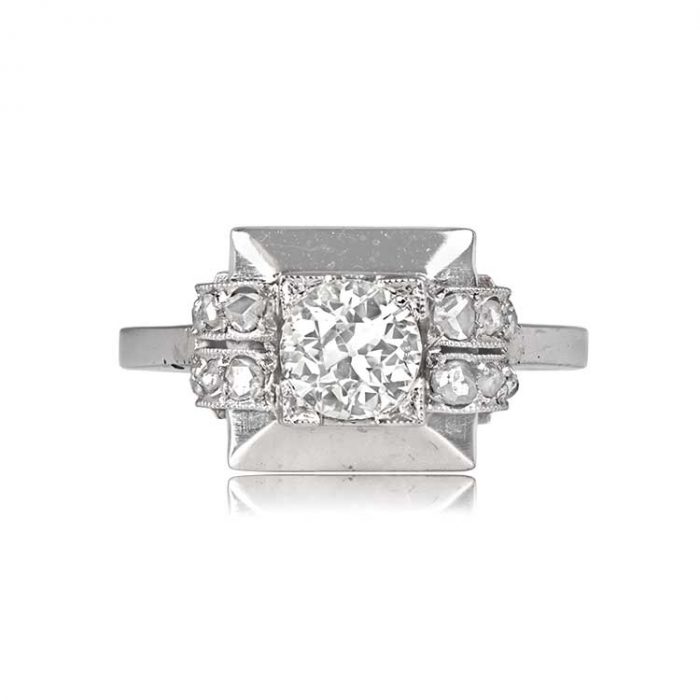 Retro Old European Cut Diamond Ring - Berge Ring