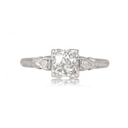 Old European Diamond Box Prong Ring - Califon Ring