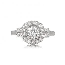 Art Deco French Ring Lynton Ring Top View