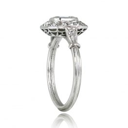 Geometric Diamond Halo Engagement Ring - Tivoli Ring 13524 TSV