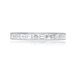 Baguette Cut Diamond Band Murcia Band Top View