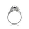 Platinum Edwardian Engagement Ring Bloomsburg Ring Side View 13604_SV