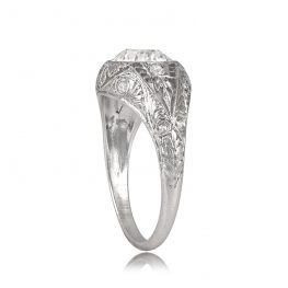 Dome Openwork Filigree Platinum Diamond Ring - Smithfield Ring 13640 TSV