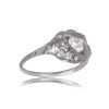 Small Diamond Platinum Side Setting Engagement Ring Milton Ring 13648_TVS