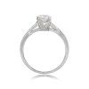 0.76ct Old European Cut Diamond Platinum Ring Elm Park Ring Side View 13652_SV