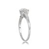 Platinum Engagement Ring Tapered Baguette Cut Diamond Accented Engagement Ring Elm Park Ring 13652_TSV