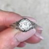 0.93ct Old European Cut Diamond Engagement Ring Art Deco Era Circa 1930 13666 F5