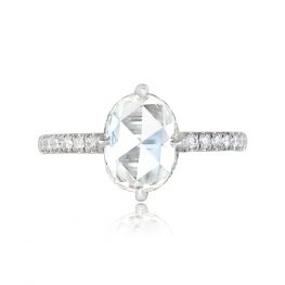 1.55ct Rose Cut Diamond Solitaire Ring - Norwell Ring 13703 TV