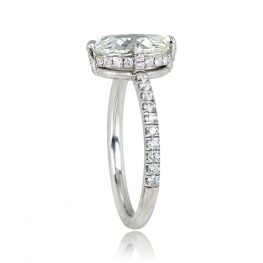 Rose Cut Diamond Solitaire Engagement Ring - Norwell Ring 13703 TVS