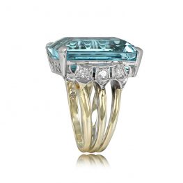 Retro Era Vintage Aquamarine Ring - Islip Ring 13734 TSV
