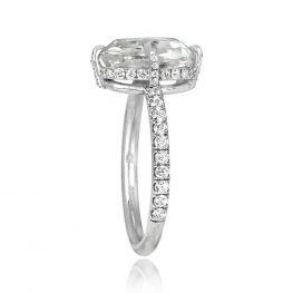 Rose Cut Diamond Solitaire Engagement Ring - Columbus Ring 13755 TSV